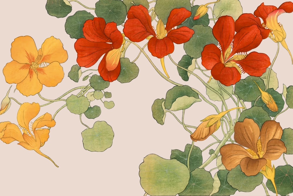Botanical fern pattern